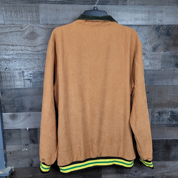 Shein Varsity Corduroy Style Snap Button Jacket - Picture 3 of 6